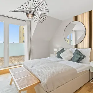 Stylish - 3 Min To U1 Kagraner Platz Апартаменты